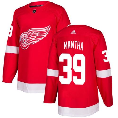 Adidas Red Wings #39 Anthony Mantha Red Home Authentic Stitched NHL Jersey - Click Image to Close